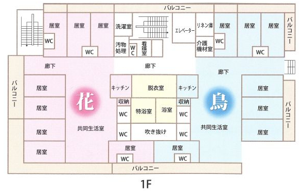 図：見取り図　1F